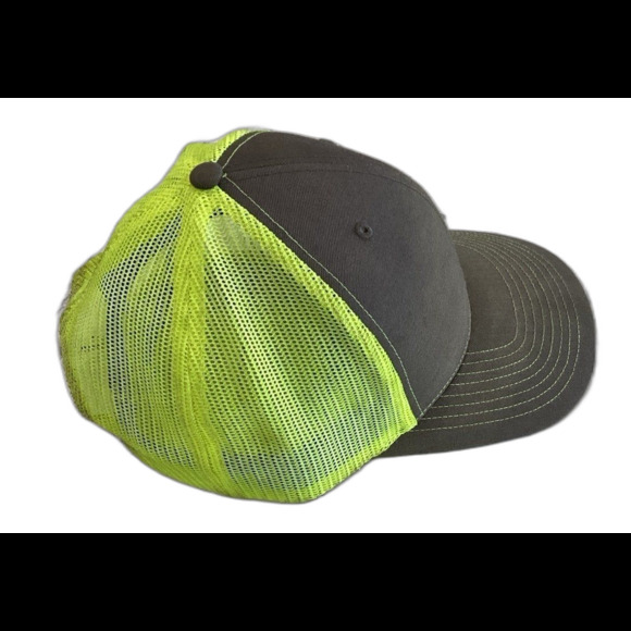 Richardson Cap Hat Unisex Snapback Color Gray Yellow Dock & Decoy Truckers - Picture 4 of 7